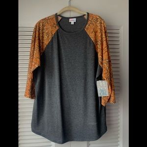 Lula Roe 2Xl Randy orange and grey